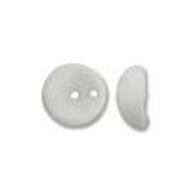 Czech Piggy Beads 4x8mm Chalk White 2 Hole each