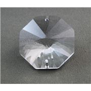 Swarovski Spectra Octagon 2 hole Crystal Transparent 26mm ea