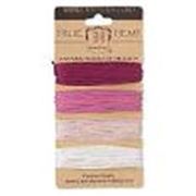 Hemp 4 Colour Card 1.0mm-Ruby Shades