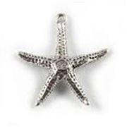 Charm Starfish 1.2g 25mm Sterling Silver  ea