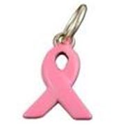 Charm Pink Enamel Ribbon Sterling Silver  ea