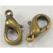 Clasp Parrot  Large Antique Brass 15mm ea