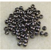 Crimps  Medium  Round Black nickel 2.5mm  100 pce