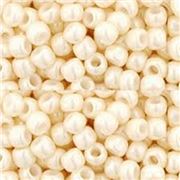 Toho Seed Bead Opaque Lustered Lt. Beige 11/0 - Minimum 8g