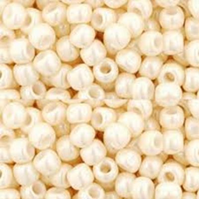 Toho Seed Bead Opaque Lustered Lt. Beige 11/0 - Minimum 8g