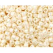 Toho Seed Bead Opaque Lustered Lt. Beige 8/0 - Minimum 12g