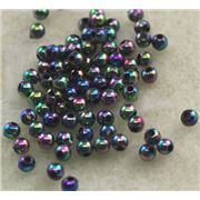 Plastic Pearl Black AB 3mm - Minimum 8g