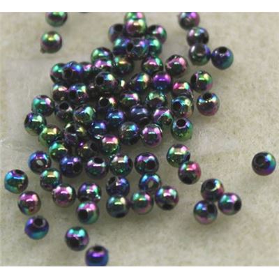 Plastic Pearl Black AB 3mm - Minimum 8g