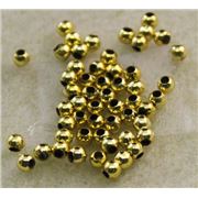 Plastic Pearl Gold Metallic 3mm - Minimum 8g