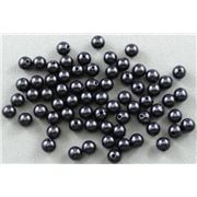 Plastic Pearl Black Pearl 3mm - Minimum 8g