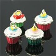 Charm Enamel Cupcake Assorted Colours ea.