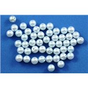 Plastic Pearl Blue Pearl 3mm - Minimum 8g