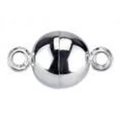 Magnetic Clasp  Ball Silver 10mm ea