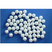 Plastic Pearl Cream Pearl 3mm - Minimum 8g