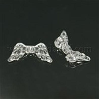 Acrylic  Transparent Angel Wings 20x9.5x3.5mm - Minimum 8g