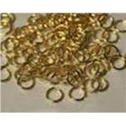 Solid Brass Ring Gold 6mm ea