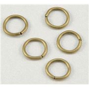Jump Rings Thick Antique Brass 6mm ea