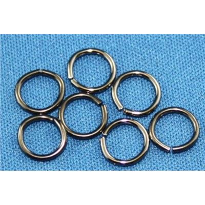 Jump Rings Thick Black Nickel 6mm ea