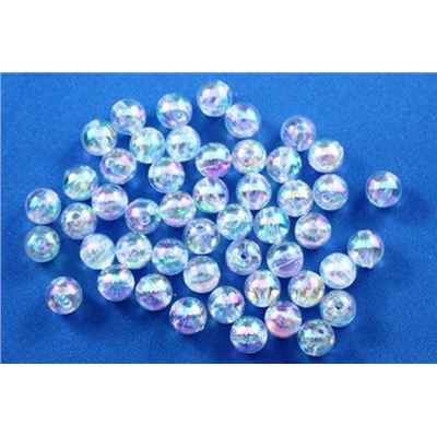 Plastic Pearl Clear AB 4mm - Minimum 8g