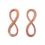 Rose Gold Infinity Connector  30x10x2mm ea.