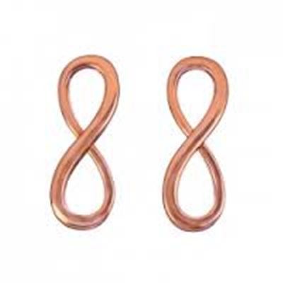 Rose Gold Infinity Connector  30x10x2mm ea.