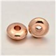 Filler Beads Rose Gold 6x3mm ea