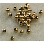 Plastic Pearl Gold Metallic 4mm - Minimum 8g