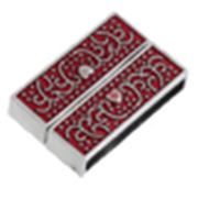 Magnetic Rectangle Clasp  Red Wine Enamel 32x22mm ea
