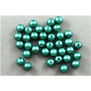 Plastic Pearl Green Pearl 4mm - Minimum 8g