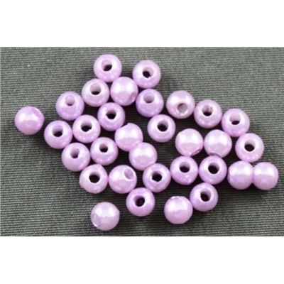 Plastic Pearl Purple Pearl 4mm - Minimum 8g