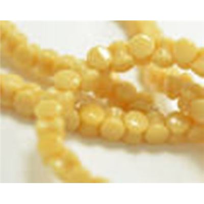 4x6mm Pellet Beads Opaque Ivory ea.