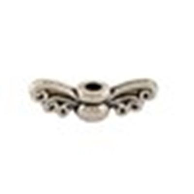 Angel Wings - Antique Silver 4.5x14x3.5mm ea