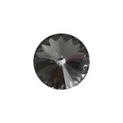 Swarovski Crystal 1122  Pointy Back Rivoli Silver Night 14mm 