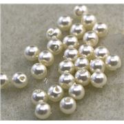 Plastic Pearl Cream Pearl 5mm - Minimum 8g