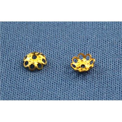 Bead Cap Filigree Gold 5mm ea