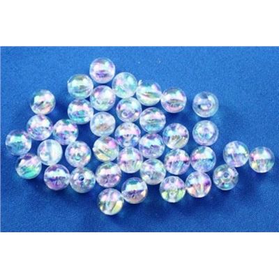 Plastic Pearl Clear AB 6mm - Minimum 8g