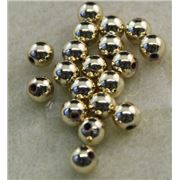 Plastic Pearl Gold Metallic 6mm - Minimum 8g