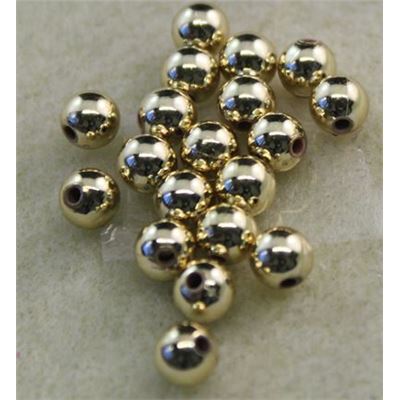 Plastic Pearl Gold Metallic 6mm - Minimum 8g