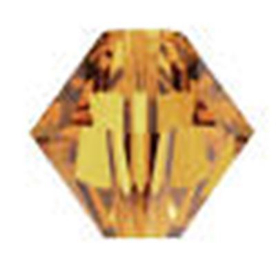 Swarovski Crystal 5328 Bicone Light Smoked Topaz 4mm 