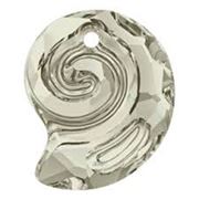 Swarovski Crystal Sea Snail Pendant Silver Shade 28mm