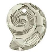 Swarovski Crystal Sea Snail Pendant Silver Shade 14mm