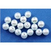 Plastic Pearl Blue Pearl 6mm - Minimum 8g