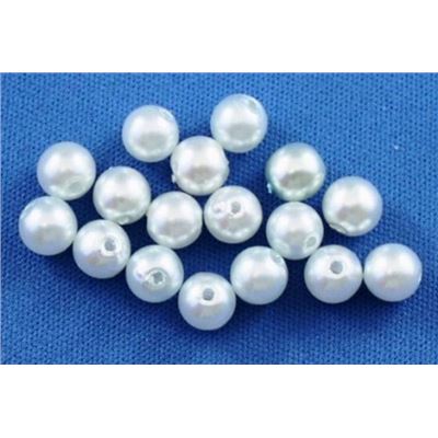 Plastic Pearl Blue Pearl 6mm - Minimum 8g