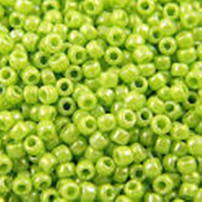 Toho Seed Bead Opaque Rainbow Sour Apple 8/0 - Minimum 12g