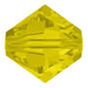 Swarovski Crystal 5328 Bicone Yellow Opal 4mm