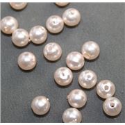 Plastic Pearl Pink Pearl 6mm - Minimum 8g