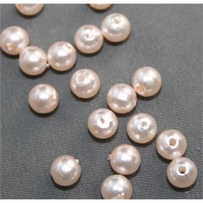 Plastic Pearl Pink Pearl 6mm - Minimum 8g