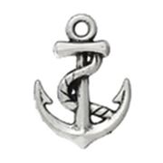 Charm Anchor Antique Silver 17 x 12mm each