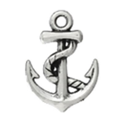 Charm Anchor Antique Silver 17 x 12mm each