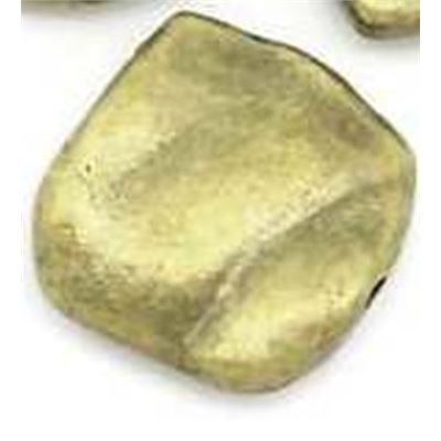 Wavy Square Filler Bead Antique Bronze 11x10mm ea